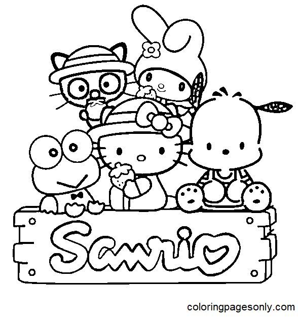 Sanrio Printable Coloring Pages Excel Web