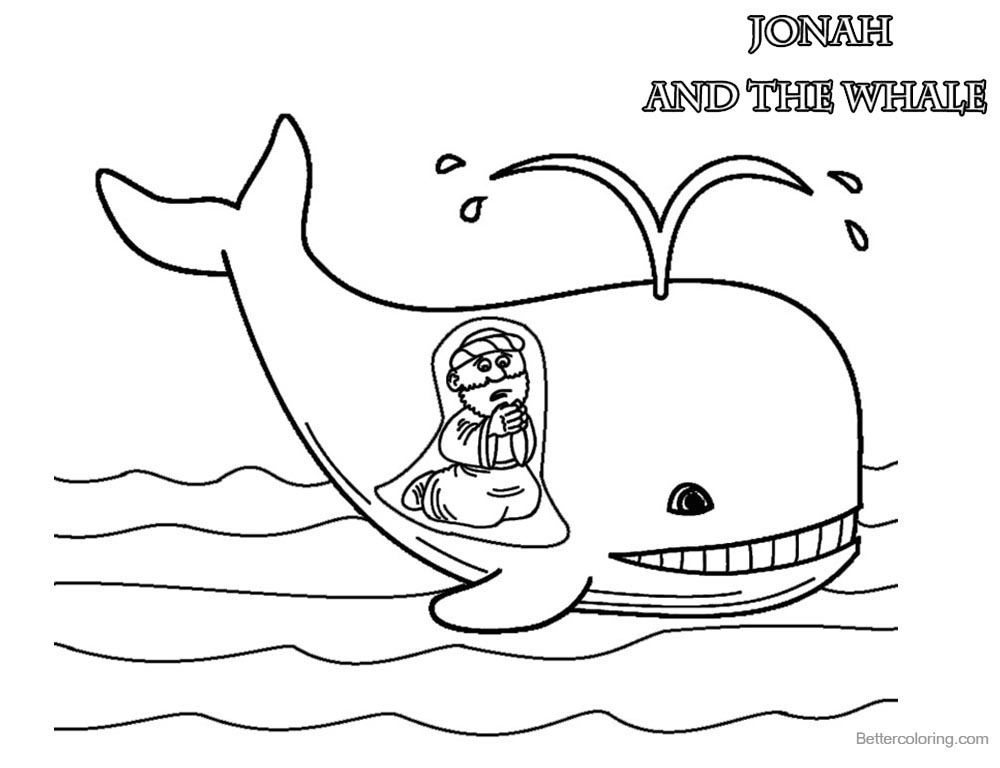 Jonah And The Whale Coloring Page Excel Web