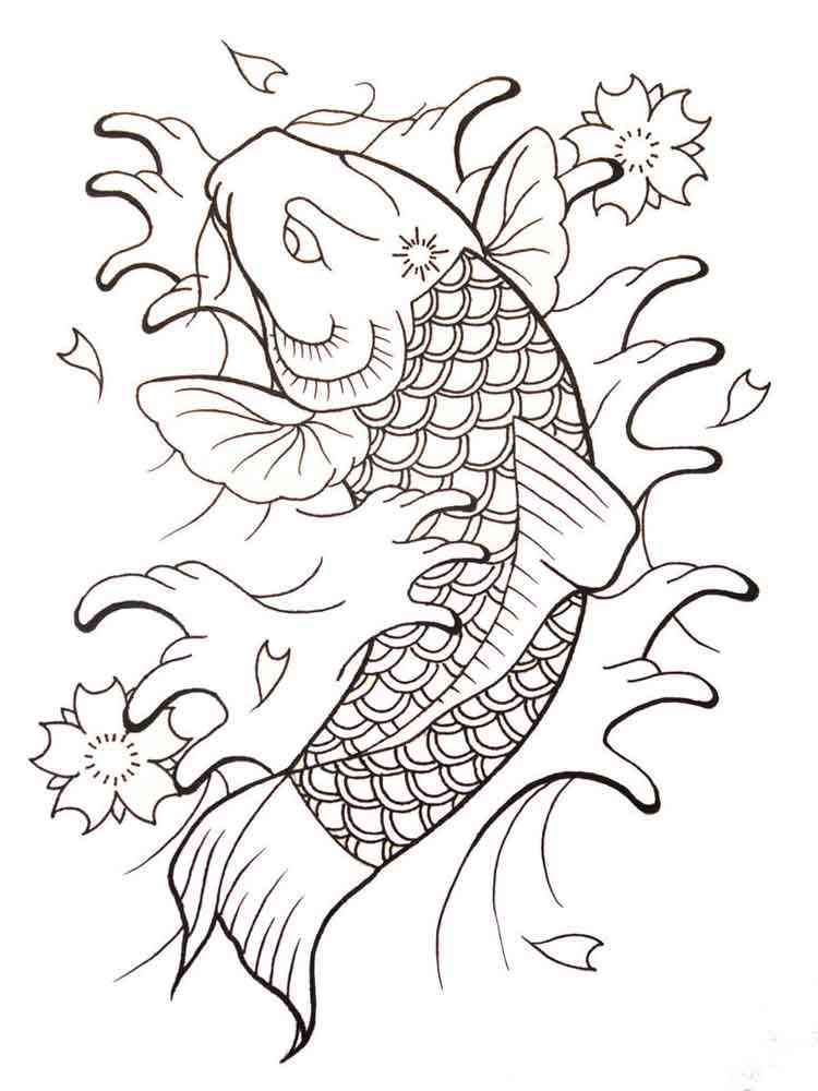 Koi Coloring Pages Excel Web